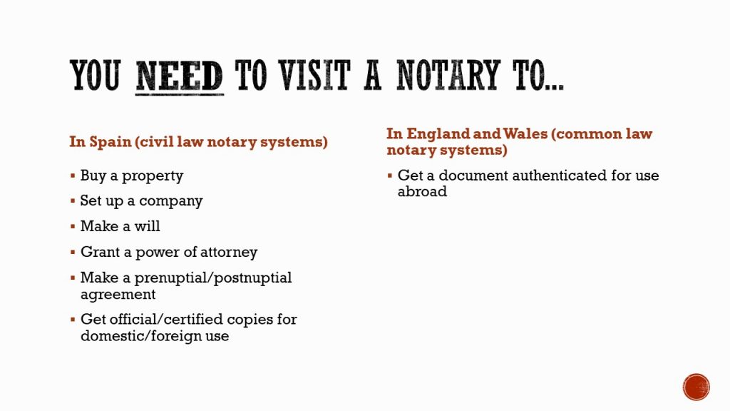 Translating notary terms 1 What do notaries do? Rob Lunn Legal Trans